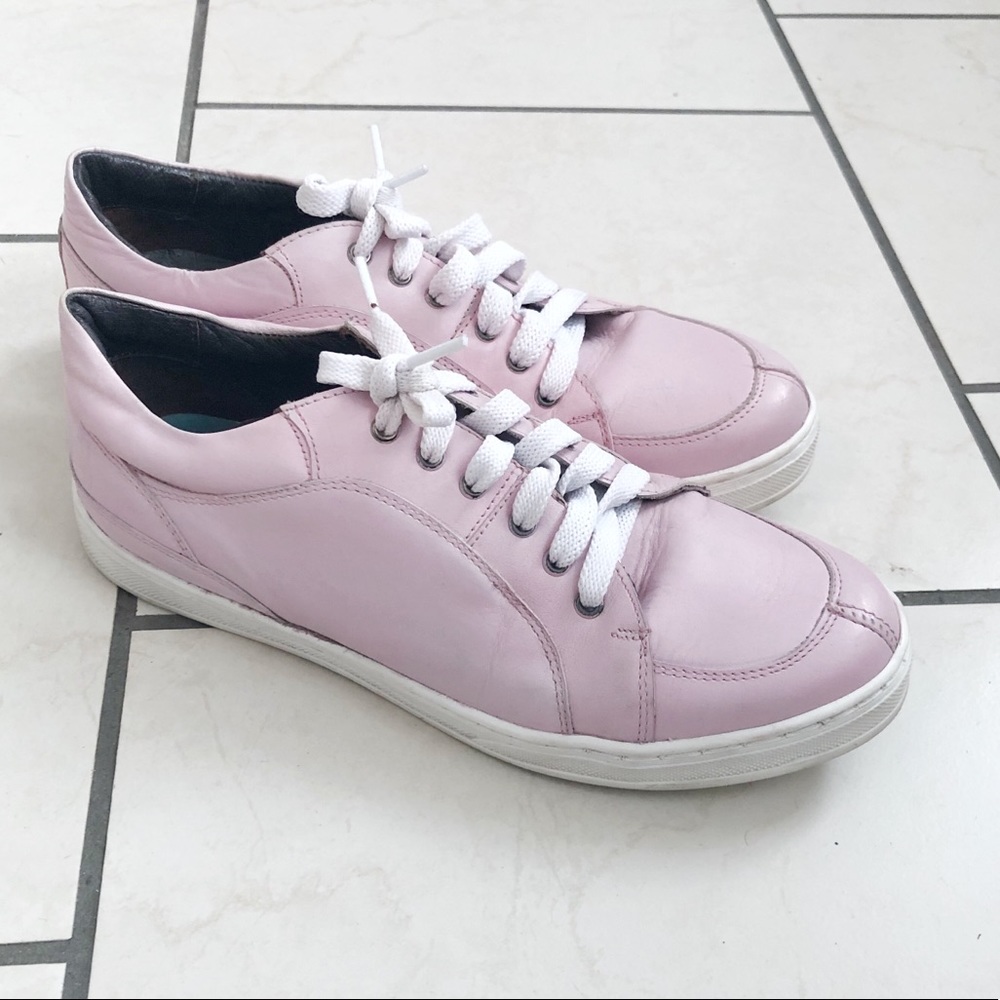 Pierre Hardy | Pink Leather Sneakers